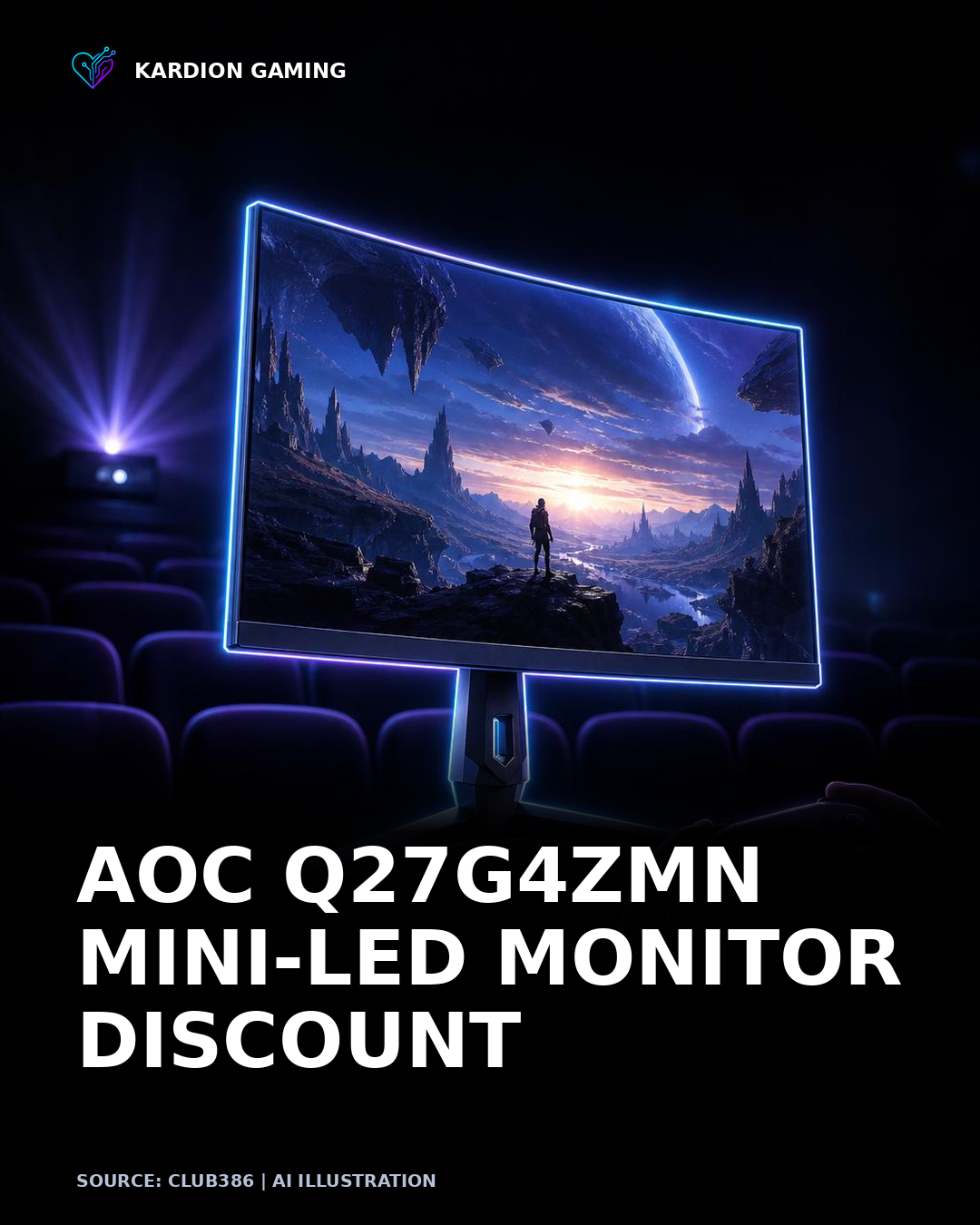 Kardion Gaming AI illustration for: Mini-LED gaming monitor bargain – this 240Hz AOC screen just dropped to a record low price