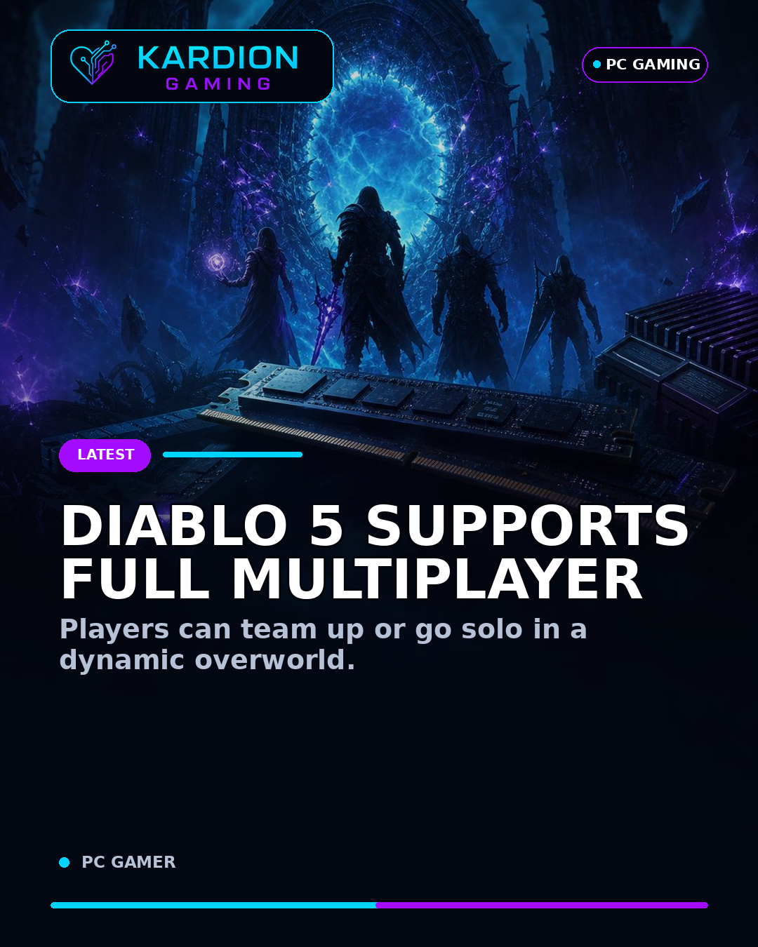 Kardion Gaming AI illustration for: Diablo 5 will fully support multiplayer, but Blizzard won't say how similar to Diablo 4 it'll be