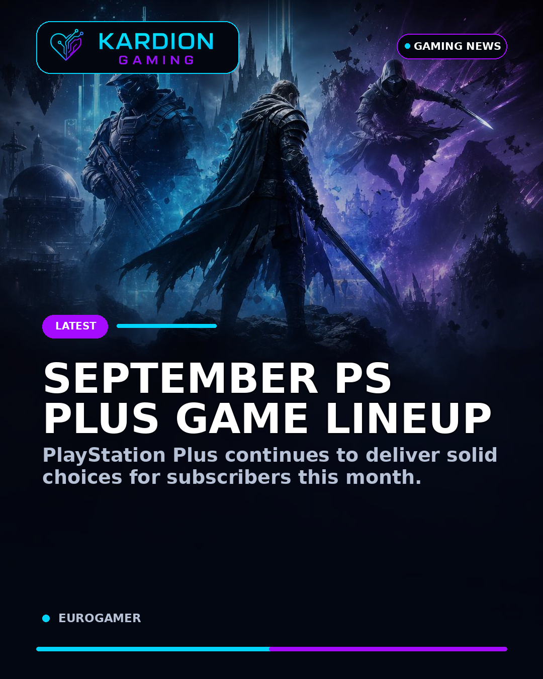 Kardion Gaming AI illustration for: Here are our PS Plus Premium and Extra games for September