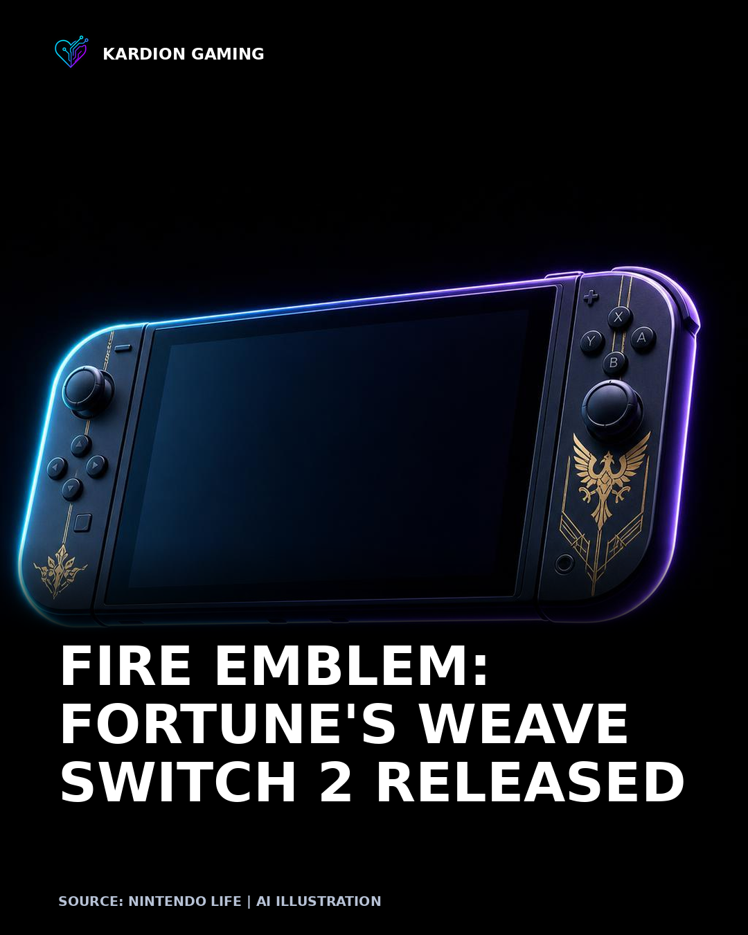 Kardion Gaming AI illustration for: Random: Fire Emblem: Fortune's Weave Switch 2 Physical Features A Neat Nod To Three Houses