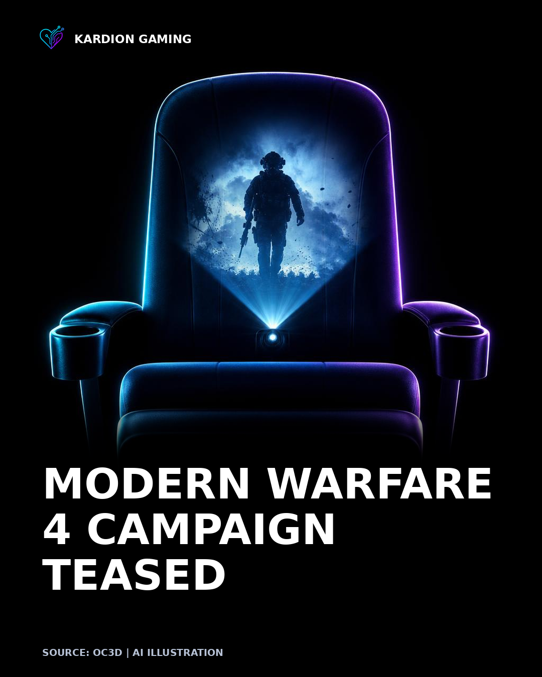 Kardion Gaming AI illustration for: Xbox teases “A Darker, More Dangerous” campaign with Call of Duty: Modern Warfare 4
